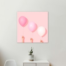 아란아트 생기그림 예쁜꽃그림 캔버스액자 카페인테리어 거실벽꾸미기, 13 풍선을 잡고