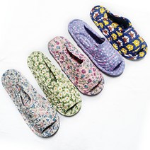 퀼트실내화 면실내화 어린이집 유치원 교사 덧신 슬리퍼, 래빗마을핑크(한겹), 1개