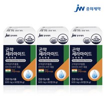 JW중외제약 곤약세라마이드 60정(인도산)저분자콜라겐 히알루론산 엘라스틴 피부영양제 곤약세라미드 먹는세라마이드 곤약감자세라마이드 먹는엘라스틴 피쉬콜라겐 식약처 인증, 600mg/36g/60정_3EA