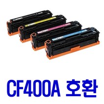 HP CF400A CF401A CF402A CF403A 컬러 프린터용 대용량 호환 토너, 1개입, 대용량 빨강