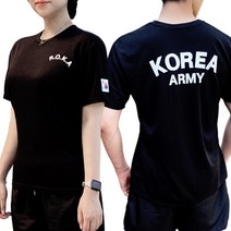 메이크잇 ROKA 로카티 육군 반팔티 군용 반팔 티셔츠 블랙 2p