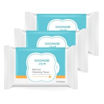 궁중비책 마일드 선클렌징 티슈 10매3세트, 없음