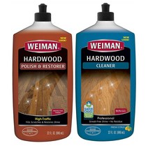 Weiman Hardwood Floor Polish & Restorer and Cleaner 와이만 하드우드 폴리시 앤 리스토어러 앤 클리너 32oz(946ml) 2종