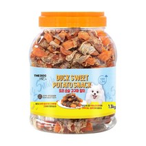 강아지수제간식 오리고구마 통육포 1.3Kg 대용량 (하드타입) 1개 더독, 1300g