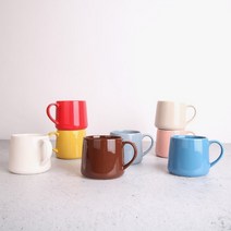 국내생산 유광 스타머그컵 카페커피잔 블루보틀 쉐입 예쁜 머그잔 8color, 화이트, 300ml