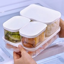 반찬 정리 잔반 보관 냉장고 반찬통 밀폐 용기 각종 사이즈 안전 위생 음식 소분 통 사각 도시락 예쁜 감성 요리 담기 케이스 투명 신선 주방 그릇 접시 적층 가능 심플 뚜껑 락, 제품선택, 6호-브라운(3P)