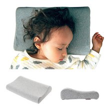 코지홈베베 키즈 굴곡형 메모리폼베개 국내생산, 베개 겉커버