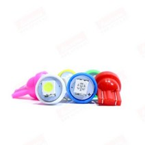 광전 T10 5050 1단 1구 색상 LED전구 6가지 색상 미등 번호판등 실내등 풋등, 1개, 화이트