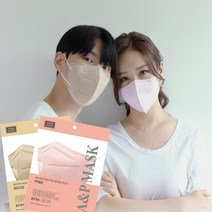 에이앤피 마스크 새부리형 써멀본드 KF94 색깔마스크 중형 대형 100매, 에이앤피 마스크 KF94 대형, 그레이