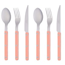 사브르 비스트로 커트러리 2인 디너세트 6P, 누드핑크