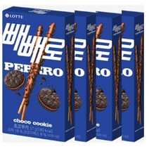 롯데 빼빼로 초코쿠키 37g 4개 빼빼로데이 탕비실 어린이집 수능 사무실간식 주전부리 하트