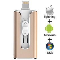 금속 USB 플래시 드라이브 128GB OTG 펜 32GB 64GB 3.0 디스크 아이폰 11 프로/XR/XS 맥스 메모리 스틱 25, [06] 512GB, [02] Gold