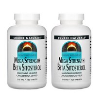 1 1 소스내추럴 메가스트렝스 베타시토스테롤 베타시스테롤 375 mg 칼슘 120 정, 120 tab, 1 1 (2팩발송)