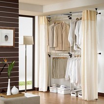 왕자 심플4단커튼행거/고정식행거/철제행거, 단품