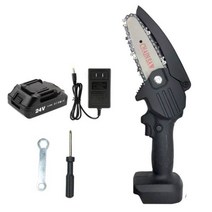 레이저각인기 레이져각인기 각인기 소형레이저각인기전기 체인 톱 24V 미니 목재 절단 가지 치기 정원 전동, 01 Black with battery_01 미국