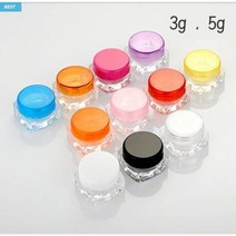 화장품 크림용기 3g 5g, 화장품 크림용기 (화이트 5g)100개