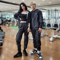 남여공용 땀복 세트 사우나슈트 다이어트 복싱 땀복