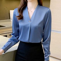 여자 봄코디 셔츠 오피스룩 패션 차이나넥 블라우스 0.8800ea