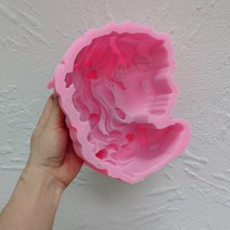 목형 가죽재단 DIY 패턴 커터 프레스 절곡 철판 가죽공예 도구현대 여성 메두사 바스트 캔들 실리콘 몰드 뱀 머리 왁스 몰드 그리스 조각 바디 페이스 테러 피규어, 연한 초록색