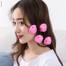 셀프 웨이브 컬링 헤어롤 구르프 롤 펌 휴대용 앞머리, 1개