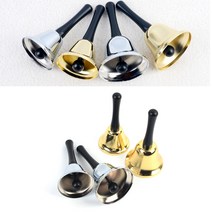 콜호출 테이블종 주인님벨 응원 행사 핸드알림종 흔들종, 제품선택, 금색 - 75mm