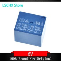 릴레이 SRD-03VDC-SL-C 3V 5V 6V 9V 12V 24V 48V 10A 250VAC 5핀, 03 6V