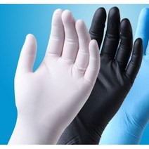 JINGHENG 블루색 pvc화이트색 블랙색 일회용 장갑 라지 길이추가타입 상업용 내마모성, T02-M, C07-화이트색 표준형(20개/포장)-Q39, 대(L)
