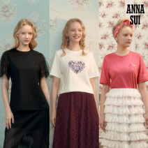 [런칭가 79900원][안나수이(ANNA SUI)] 하트랜드 코튼모달 티블라우스 3종