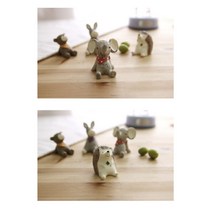 납골당 수목장 제사상 꾹미기 작은 초소형 미니어처 동물 4p, 상품선택, 동물원 4p