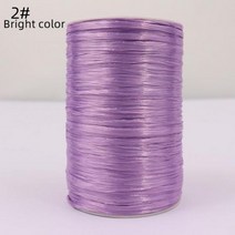 뜨개 뜨개질 실 목도리 양말 굵은 91 m/배럴 면 라피트 잔디 원사 여름 100% 천연 섬유 diy 짠 밀짚 모자 가방, 2-Bright color