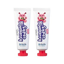 브리스틱 아기 무불소 치약 50g 2개블루베리향