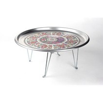 세척이 편리하고 간편한 양은밥상 56.5cm 막걸이상 미니밥상 다용도접이상 오봉 이동식밥상 다과상 접이상