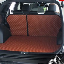 차량 퀼팅 트렁크매트 차박 방수 매트 카매트 올뉴투싼 투싼IX 투싼NX4 제네시스GV80 5인승 7인승, 브라운