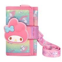 산리오 홀로그램 3단 목걸이지갑 캐릭터 지갑