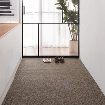 심플먼트 현관 베란다 발코니 화장실 바닥 타일 셀프 인테리어 PVC 코일 매트(무지 통풍형), 브라운 통풍형, 4폭