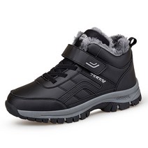 스노우보드 부츠 기모안감 보드화 Waterproof Winter Boots for Men Plush Warm Women Snow Work Hiking Shoes Non-slip S, [06] 40, [04] Black-1