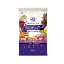 헬시20 습식 눈물 수제사료, 닭, 1kg, 3개