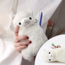 퍼니디 늘솜공작소 뀨뀨 알파카 라마 필통, 딸기스무디
