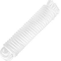 PerkHomy 10mm(40피트) 나일론 폴리 로프 깃대 폴리프로필렌 의류 라인 캠핑 유틸리티 타이 풀 스윙 클라이밍 매듭에 적합 (화이트), White