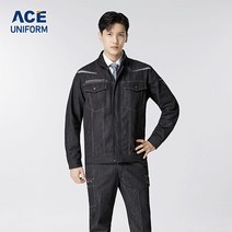 에이스 작업복상의 ACE-2007 춘추복 근무복 자켓 점퍼, L, L