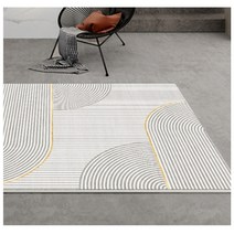 폭신한 아트스케치 사각 러그 F (300x200cm) 거실 매트