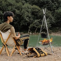 캠핑화목난로 접이식화목난로 야외용 철망 소형화로대 불멍, 캠핑접이식화로대(대형)
