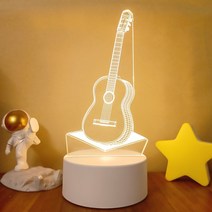새로운 3d 환상 아기 밤 빛 음표 홀로그램 nightlight 홈 장식 usb 램프 뮤지컬 souven 따뜻한 흰색 조명, 09