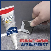 방수제 방수액 방수 크림 보수제 외벽 페인트 투명 tile refill grout joint agent 틈 수리 욕실 벽 바닥 가장자리 diy mouldproof 클리너 코킹, 노란색 실런트