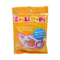 졸리팝 무설탕 막대사탕 오렌지 8개입 40g, 단품