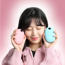 충전식 손난로 보조배터리 10000mAh 러블리 손난로, 핑크