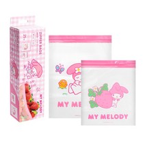 시나모롤 멜로디 캐릭터 지퍼백 굿즈 귀여운 주방용품 밀폐봉투 예쁜 쿠키 포장 비닐, A + 1개