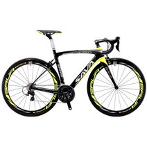 초경량 탄소 카본 자전거 Sava 전체 섬유 도로 700c 체이스 6.0 도로 8.4kg 완전한 섬유 프레임휠 세트프론트 포크 장비, 50cm, 검정 노랑