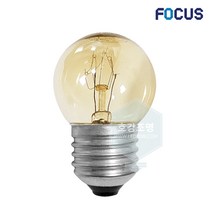 별표 포커스 백열전구 인치구 10W E26 투명, 포커스인치구10W(25개입)