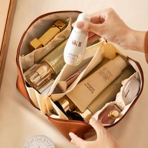 화장품 파우치 메이크업 이너백 CP101, 브라운